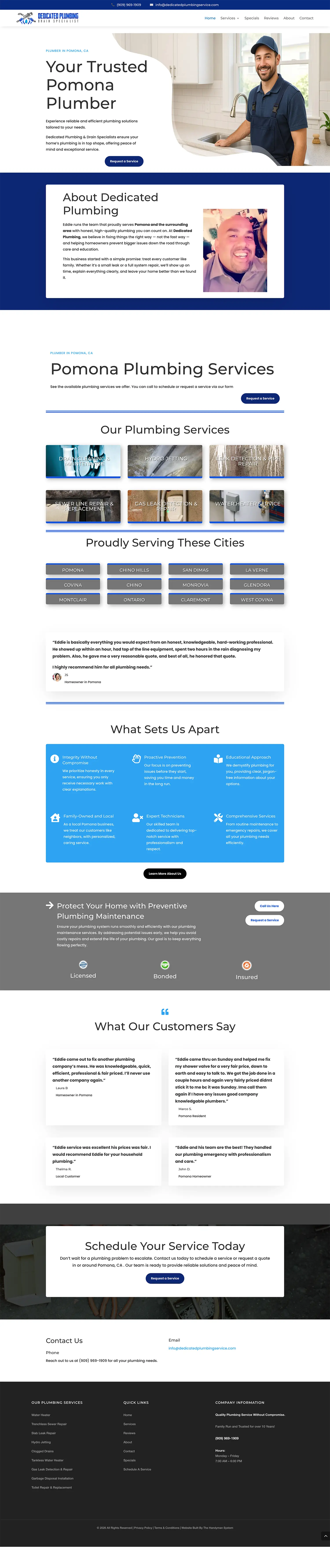 Dedicated Plumbing